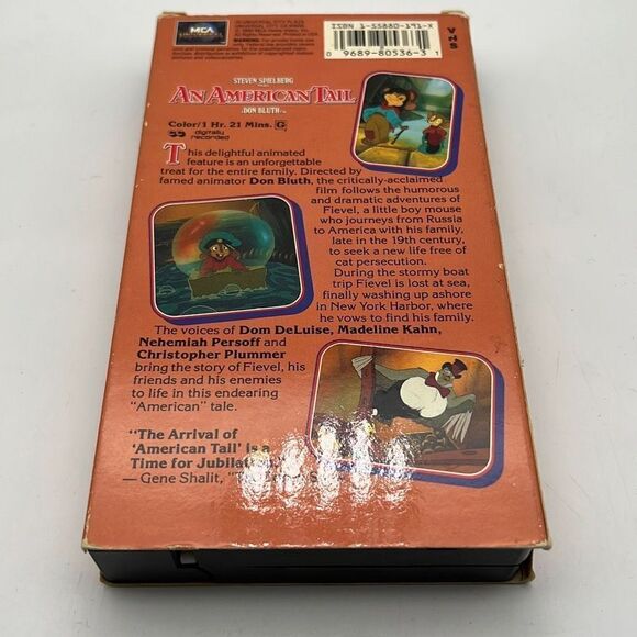 An‎ American Tail VHS Steven Spielberg Don Bluth 1987 - Picture 2 of 3